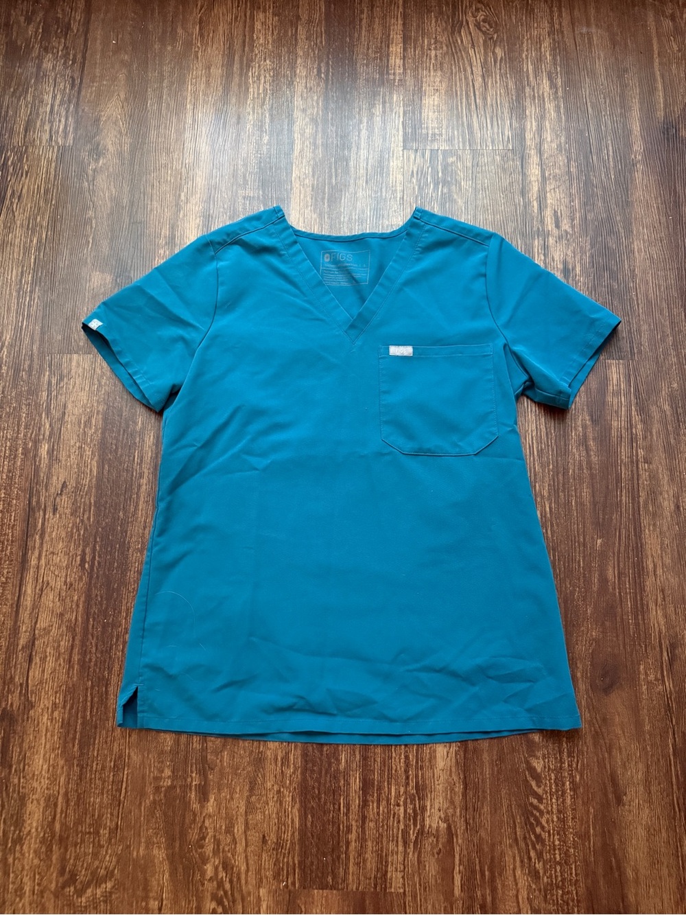 NWOT FIGS Women’s Pacific Blue Catarina One Pocket Scrub Top Nursecore - Size S